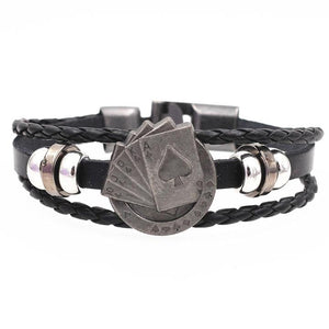 BEST MULTI LAYER BRACELET MEN CASUAL FASHION LEATHER JEWELRY - FREE SHIPPING